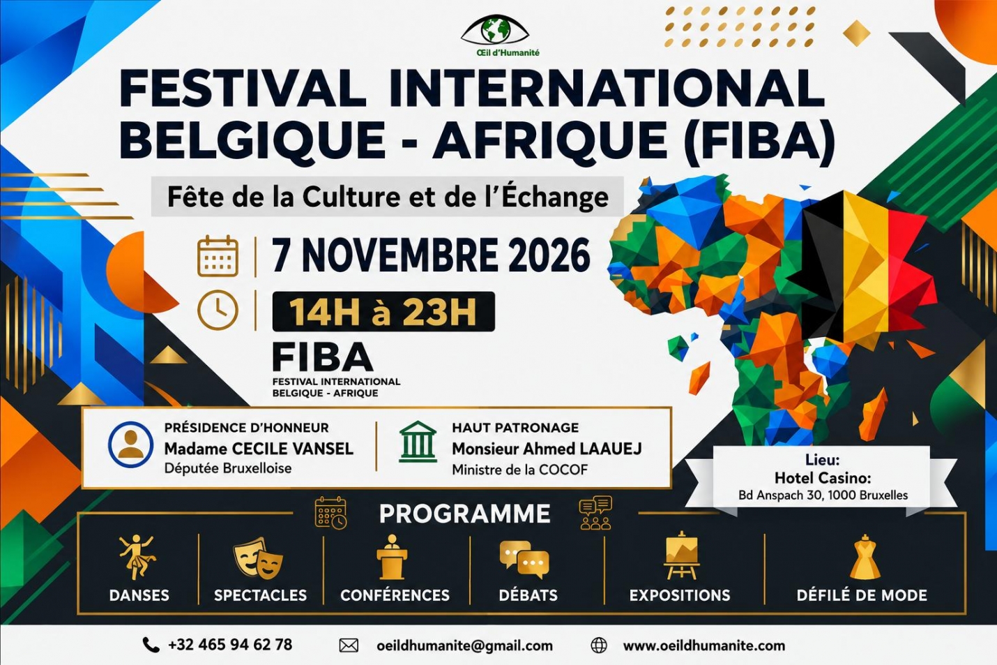 FESTIVAL INTERNATIONAL BELGIQUE-AFRIQUE (FIBA) 2026